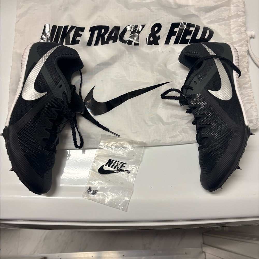 Nike Black and White Track Spikes